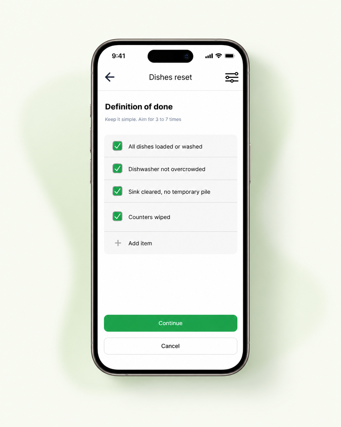 Define standard screen